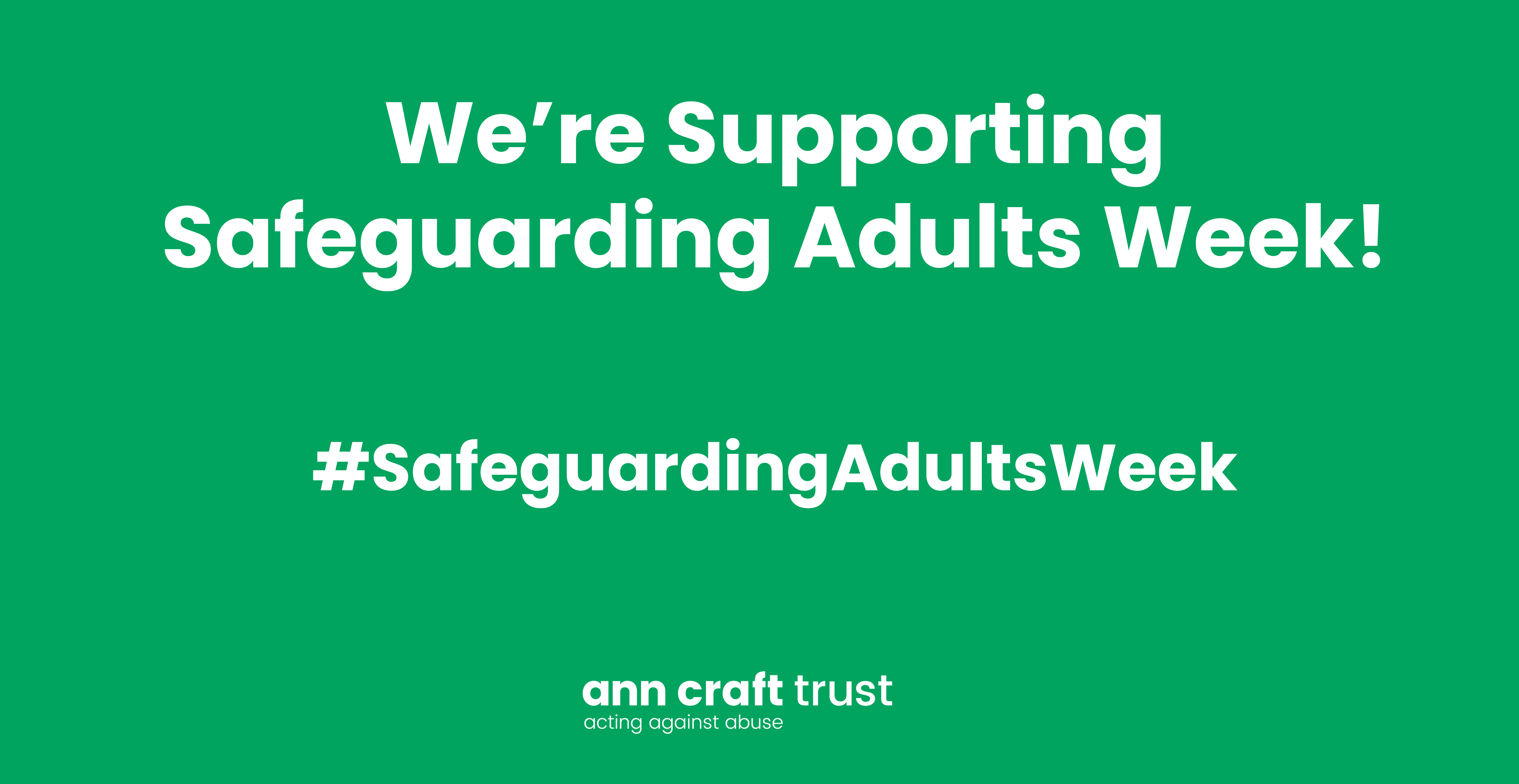 Supporting Safeguarding Adults Week 2023