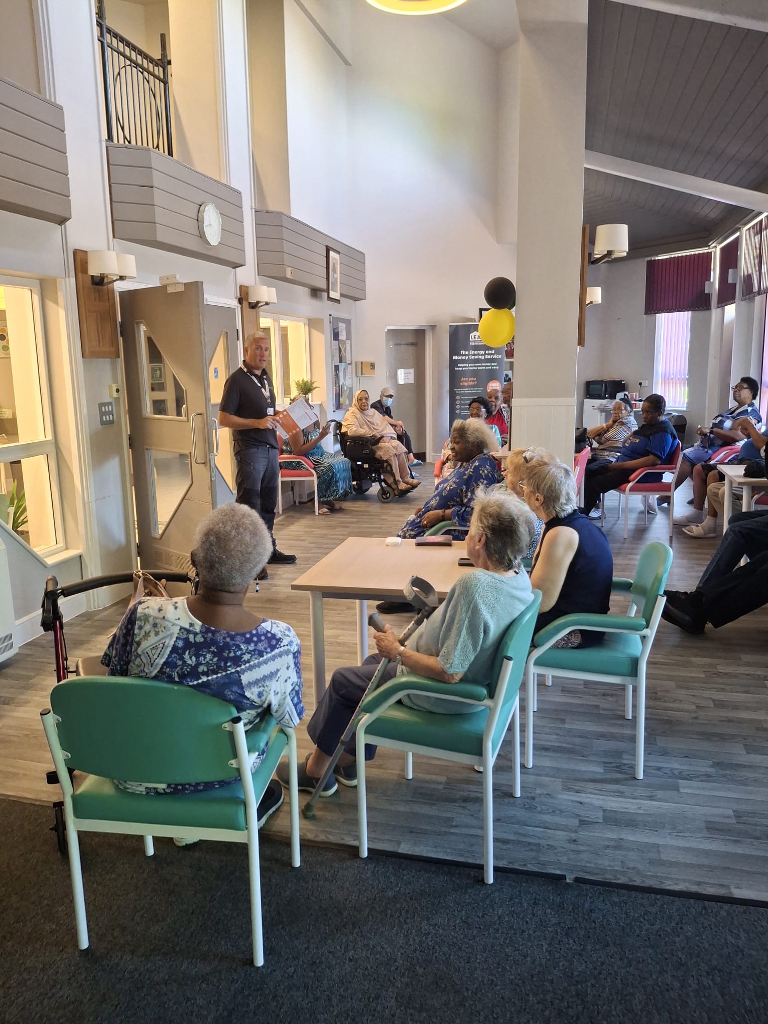 Energy-saving advice for residents at Charles Pearson Court